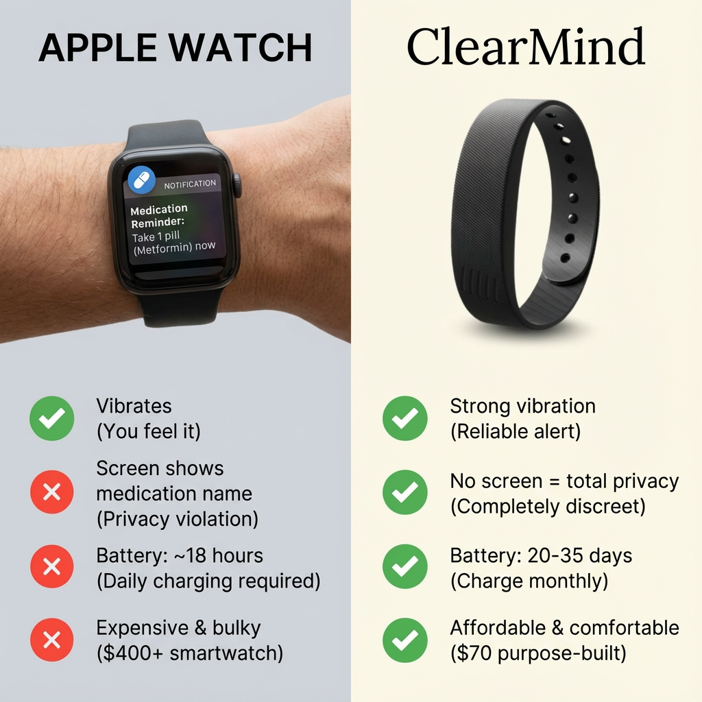 Clear Mind Band - The Silent Medication Reminder